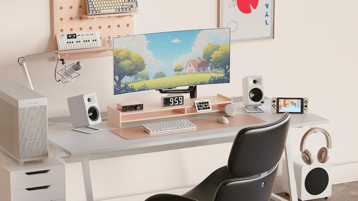 Kanto-S4 Desktop Lautsprecher-Ständer für mittlere Lautsprecher White, White
