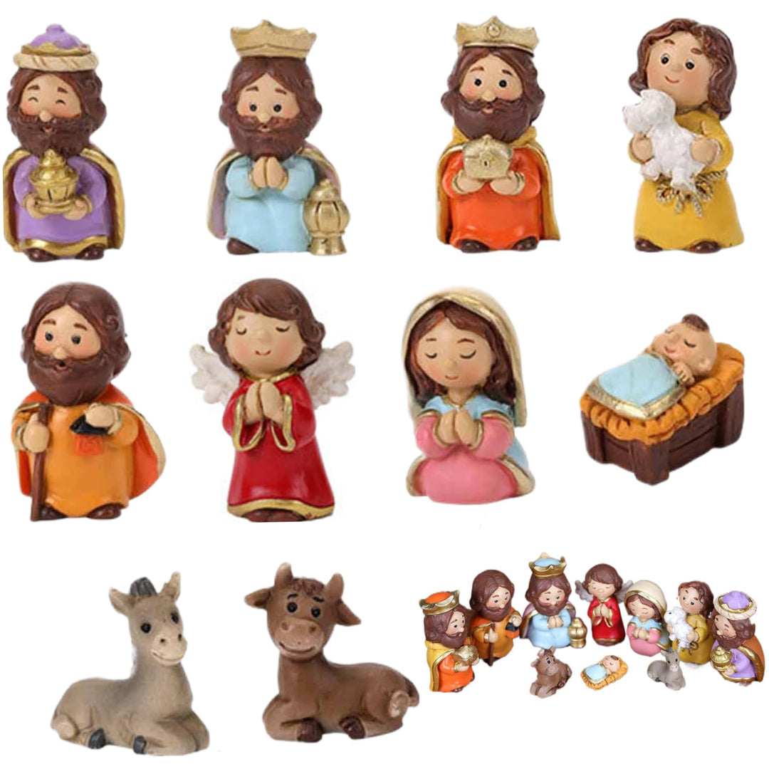 Realistische Krippe Set mit Jesuskind, Harz zahlt traditionelle Urlaubsheimtafeldekoration