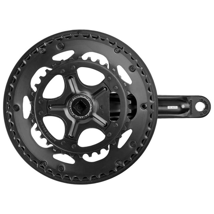 SHIMANO Tourney FC-A070 Kurbelgarnitur Vierkant Fahrrad Kurbel 170 mm 7/8-fach Nero con protezione c