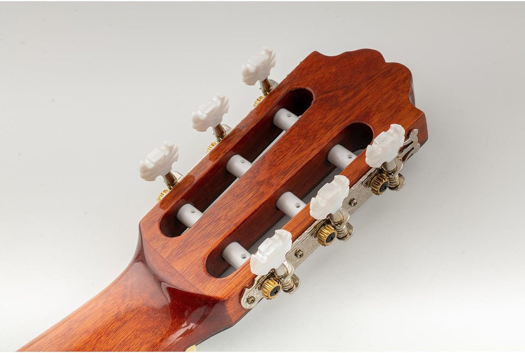 Musiclily Pro 3 auf einer Platte Lyra Style Mechaniken Set für Konzertgitarre,Nickel Schmetterlingsk
