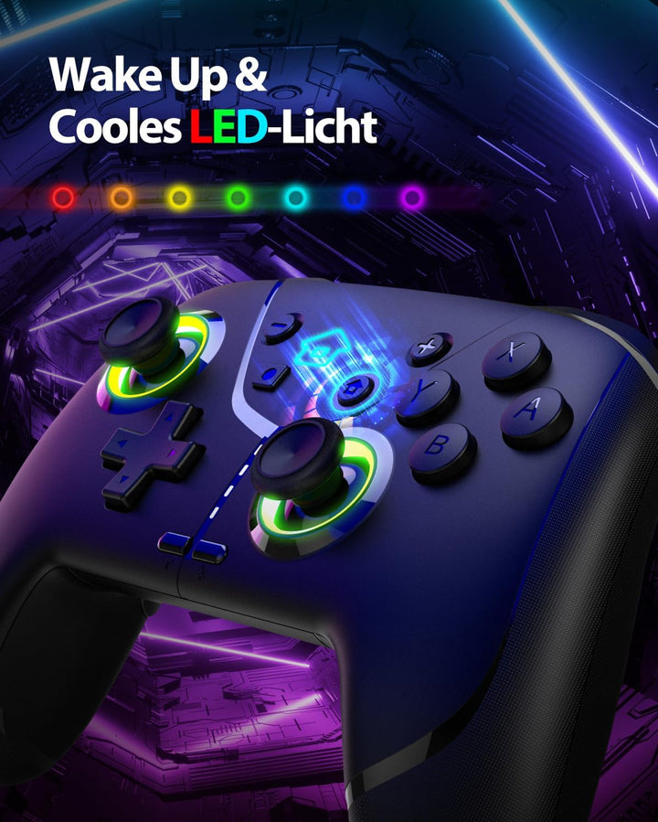 Switch Controller, Game Controller, Switch Pro Gamepad, 4 Vibrationsmodi, 3 Turbo-Modi, kompatibel i