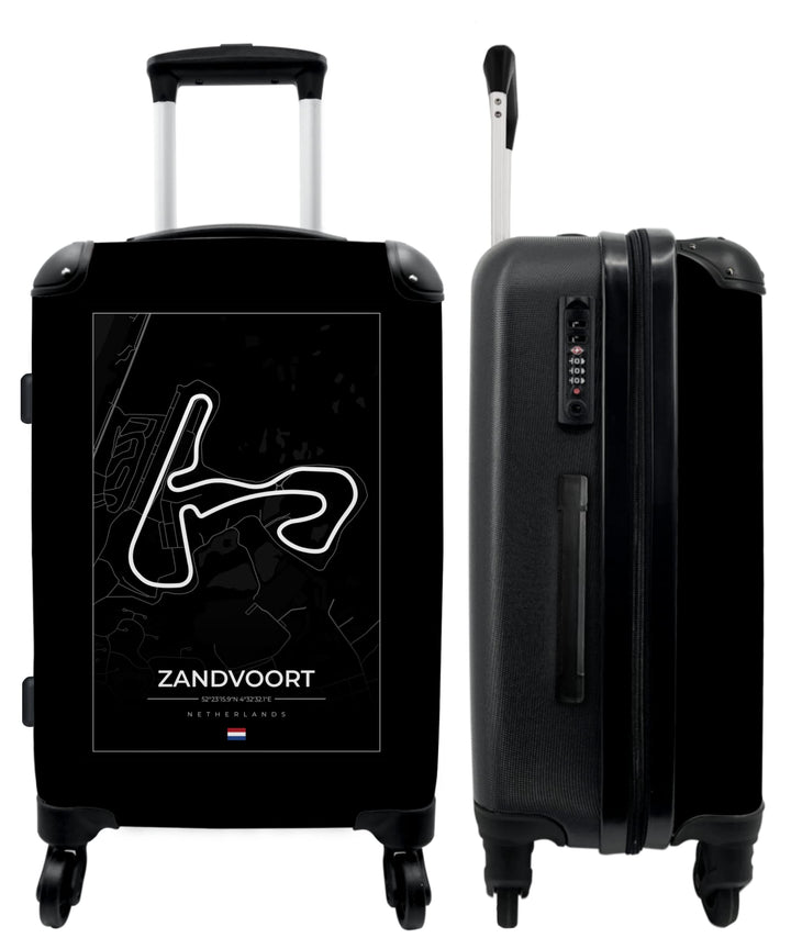Koffer gross Trolley Rollkoffer Reisekoffer mit 4 Rollen Fotokoffer - F1 - Rennstrecke - Zandvoort -