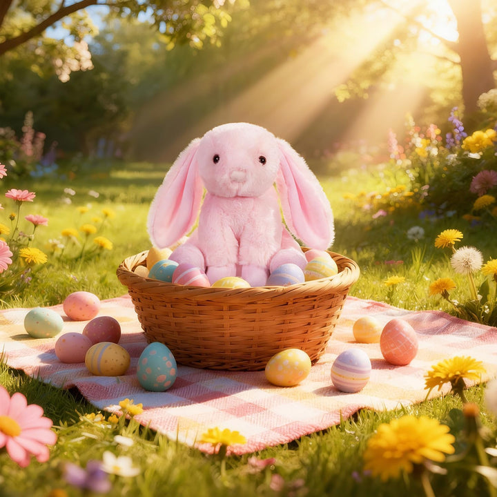 Apricot Lamb – Kuscheltier Rosa Hase 20 cm – Plüsch Spielzeug Plüschtier für Kinder und Baby – Flaus