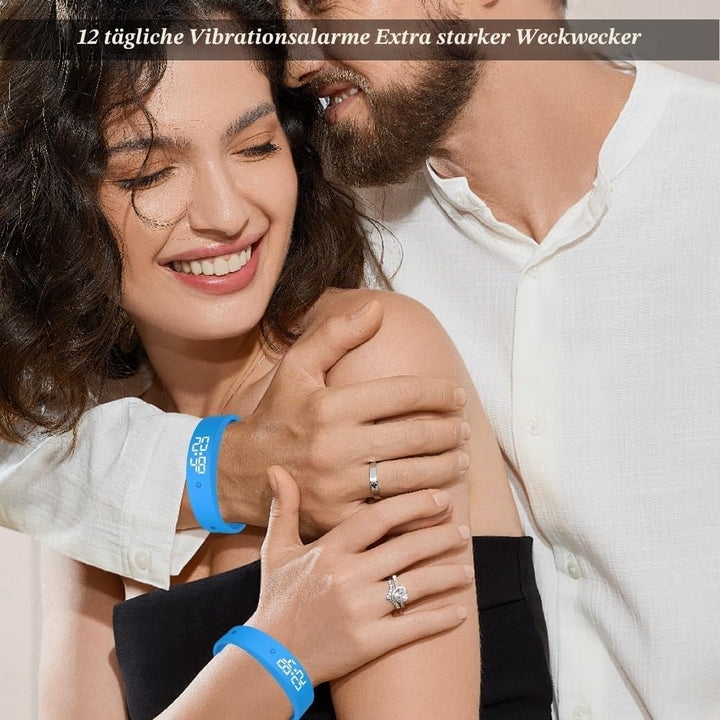 Vibrationswecker Armband, Vibrationsalarm Erinnerung Uhr, Armband Wecker Vibration mit Timer, Trinke