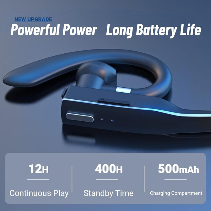 Cuifati YYK-525 Business-Headset, Kabellose Over-Ear-Kopfhörer mit Mikrofon, mit 500-mA-Ladeetui, pa