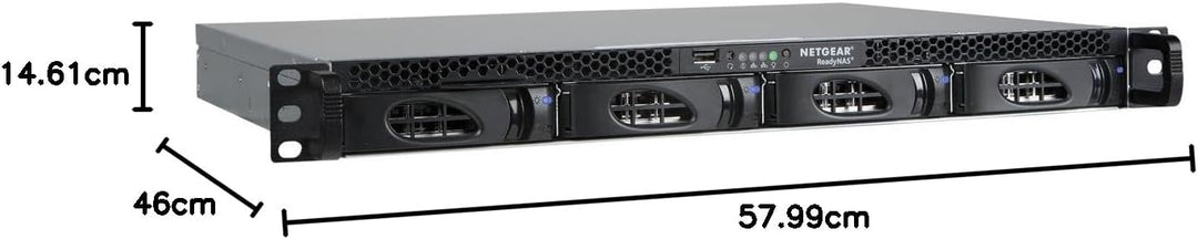 NETGEAR RN2120-200NES ReadyNAS 2120 Rackmount 1U Diskless 4-bay Ohne Festplatte Marvell Armada XP Du