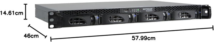 NETGEAR RN2120-200NES ReadyNAS 2120 Rackmount 1U Diskless 4-bay Ohne Festplatte Marvell Armada XP Du