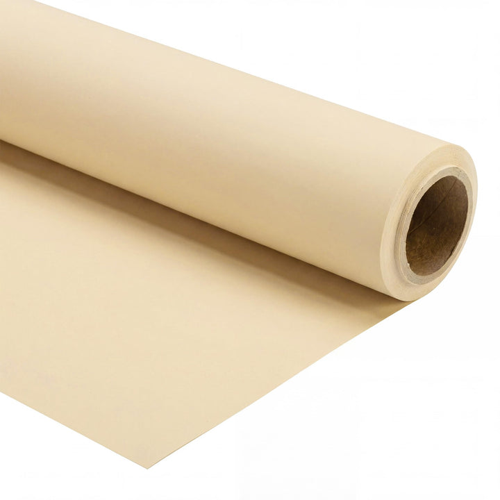 Walimex pro Hintergrundkarton 2,60 x 10 m light beige, robuster Fotohintergrund aus Karton, Fotolein