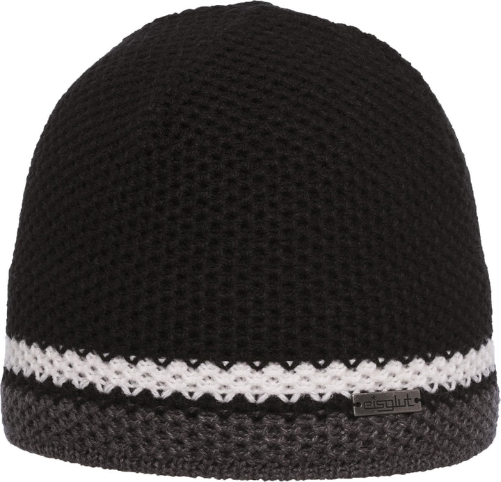 Eisglut Unisex Frosto XL Strickmütze, Schwarz
