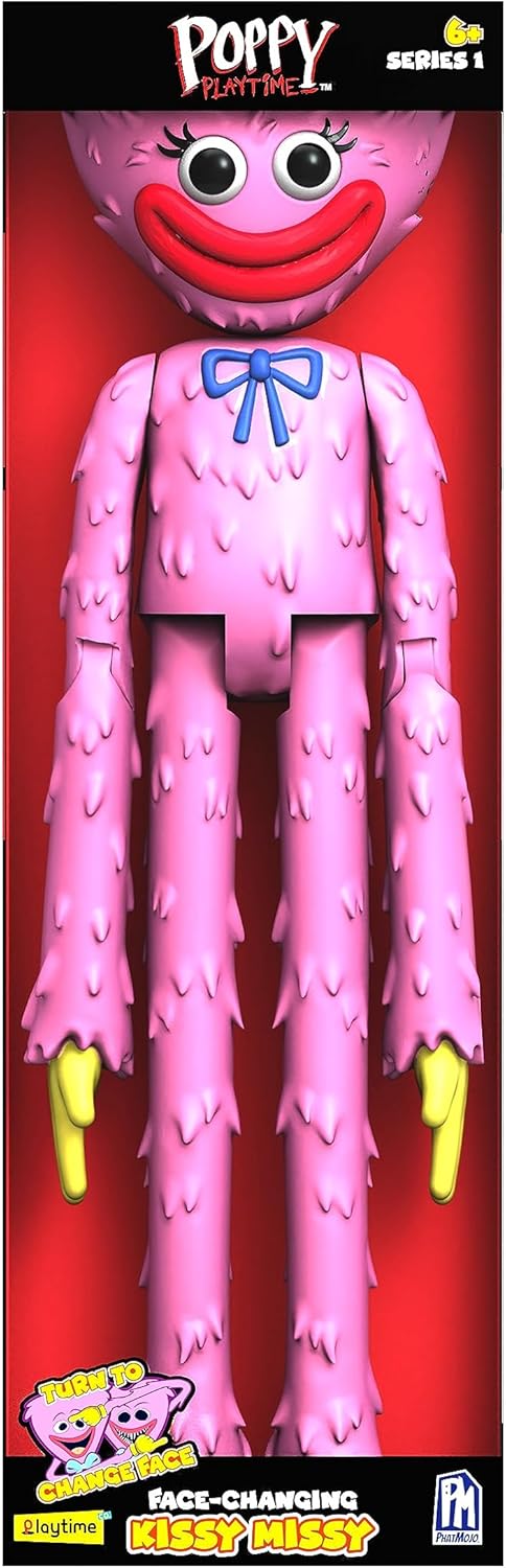 Bizak Poppy Playtime Actionfigur Kissy Missy, 30 cm, mit doppelseitigem Spiel wie im Videospiel, (64