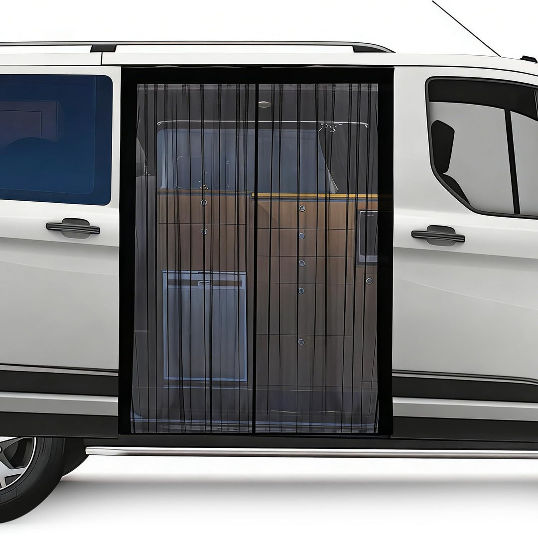 Moskitonetz Magnetisch für VW T5 T6 Schiebetür, Insektennetz & Auto-Fliegengitter mit Sonnenschutz u