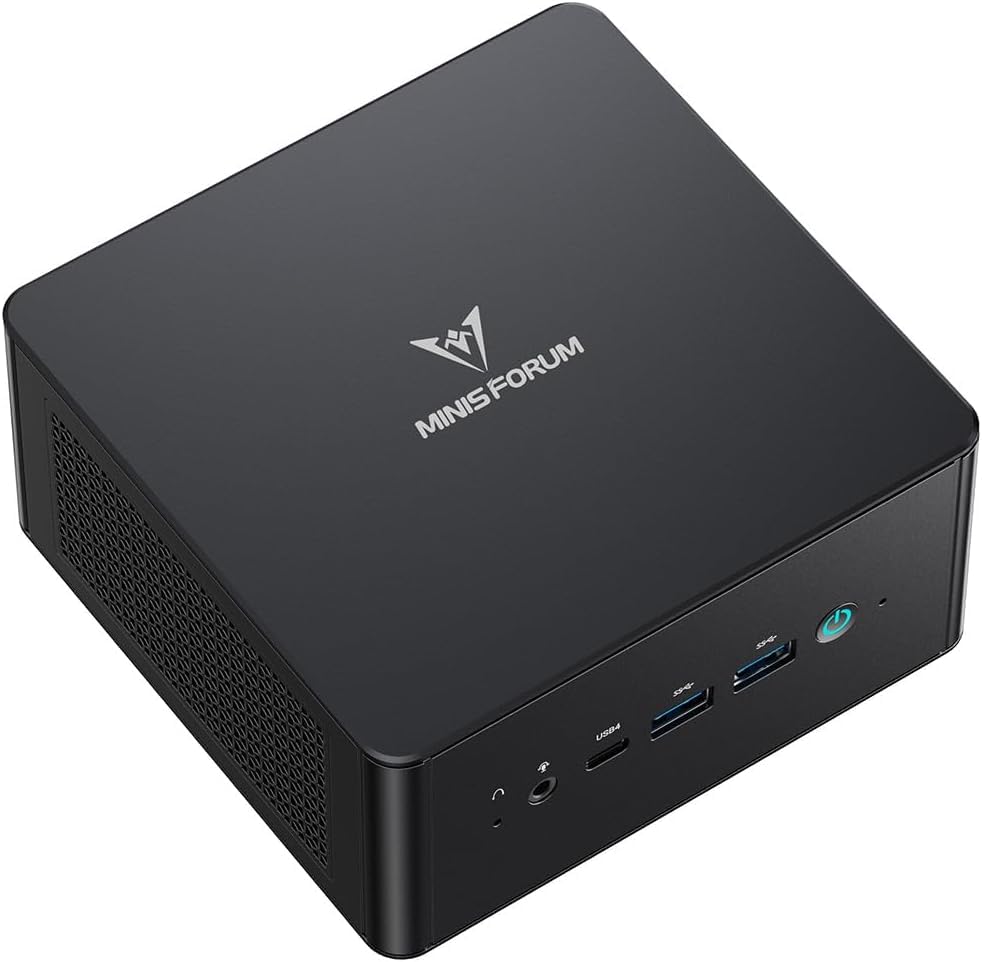 MINIS FORUM UM890 Pro Mini PC, AMD Ryzen 9 8945HS AI Processor (8C/16T, up to 5.2GHz), Radeon 780M,