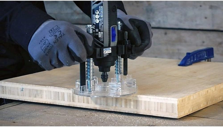 Dremel 335-01 Drehwerkzeug Tauchfräsenaufsatz, kompakt &amp; leicht für leichte Routing-Projekte, perfek