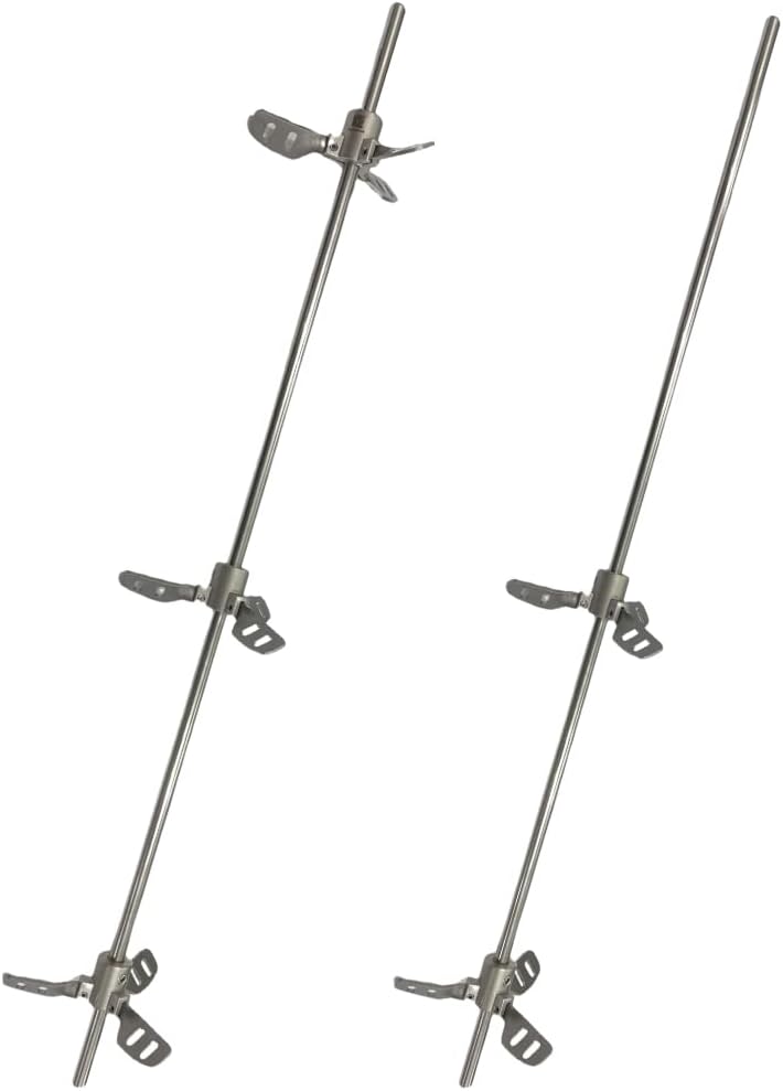 COSMOSTAR Edelstahl Rührmischer mit ausziehbaren Flügeln, 208 Liter / 55 Gallonen Farbmischer Rührpr