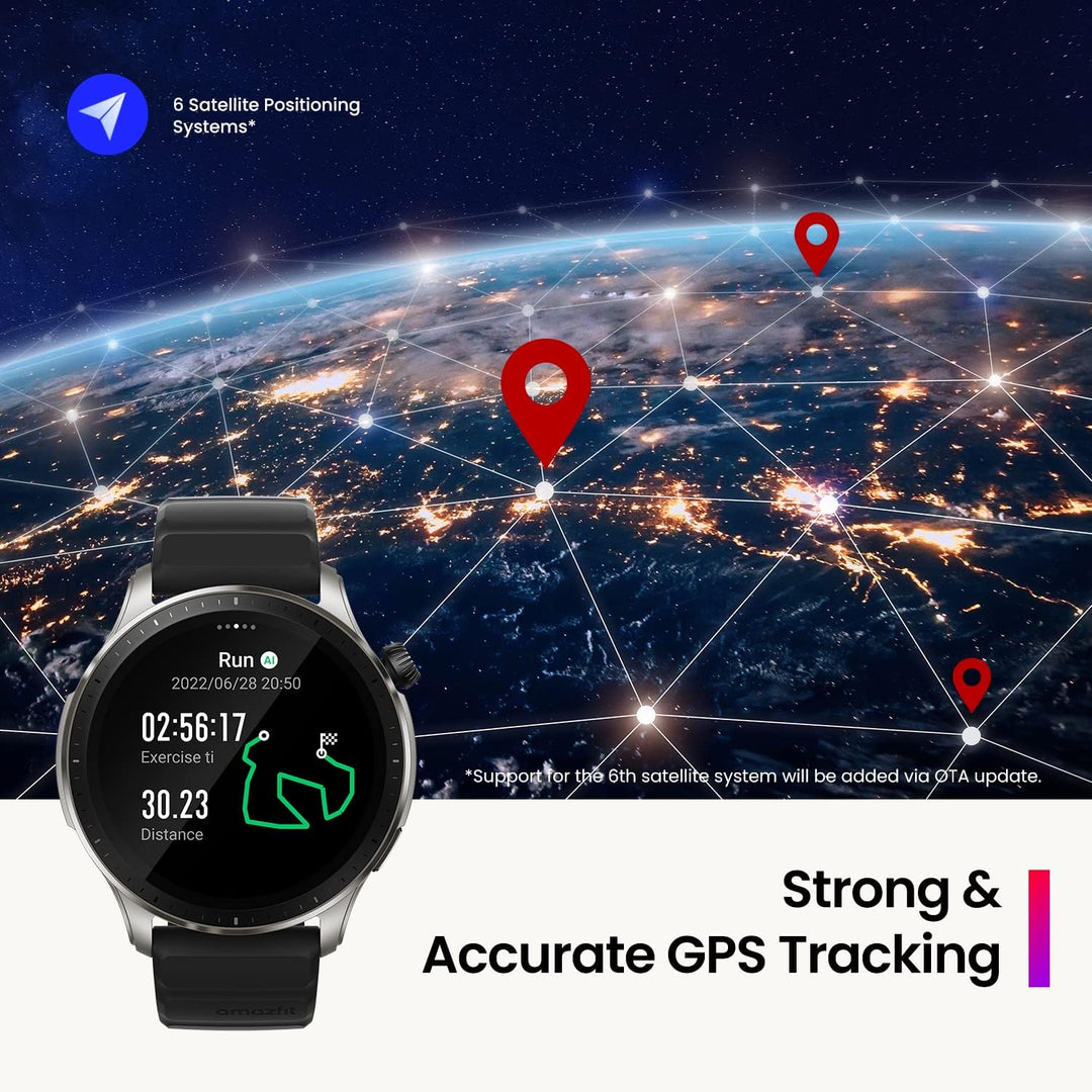 Amazfit GTR 4 Smartwatch mit 1.43” AMOLED Display, 150 Sportmodi, Telefonieren über Bluetooth und Mu