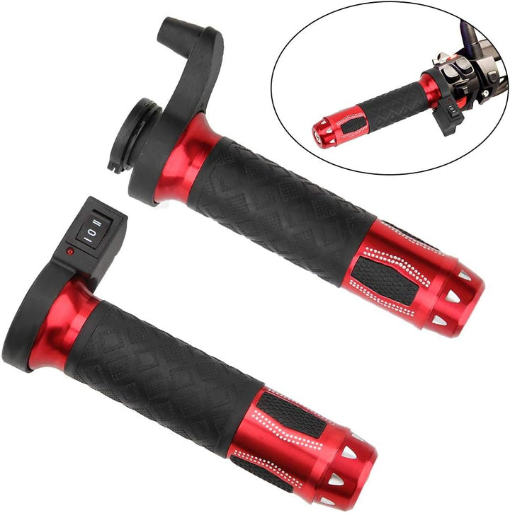 Baceyong Motorrad-Lenkergriffe 22 mm (7/8"), elektrisch beheizte Lenkergriffe, universelle Motorrad-