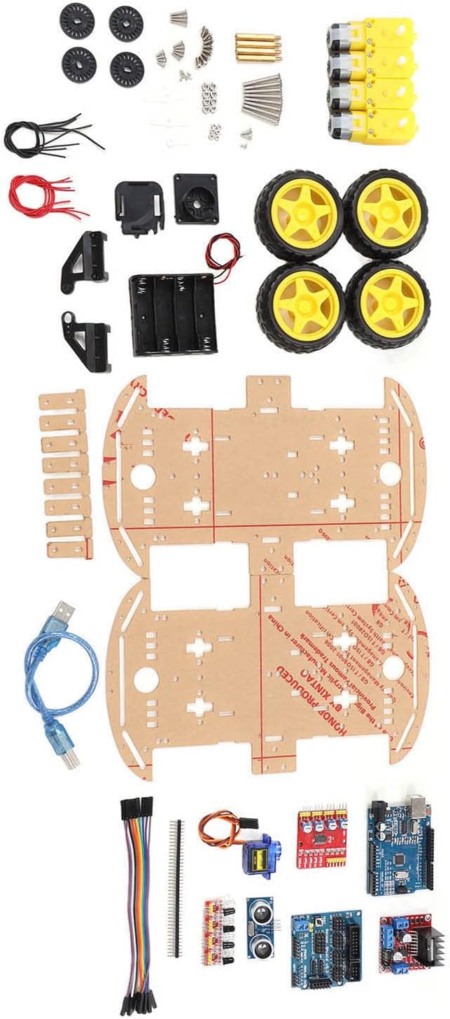 Smart Car Chassis Kit, Smart Robot Car Chassis Kit Tracking Motor Robot Smart Car Plattform für Kind