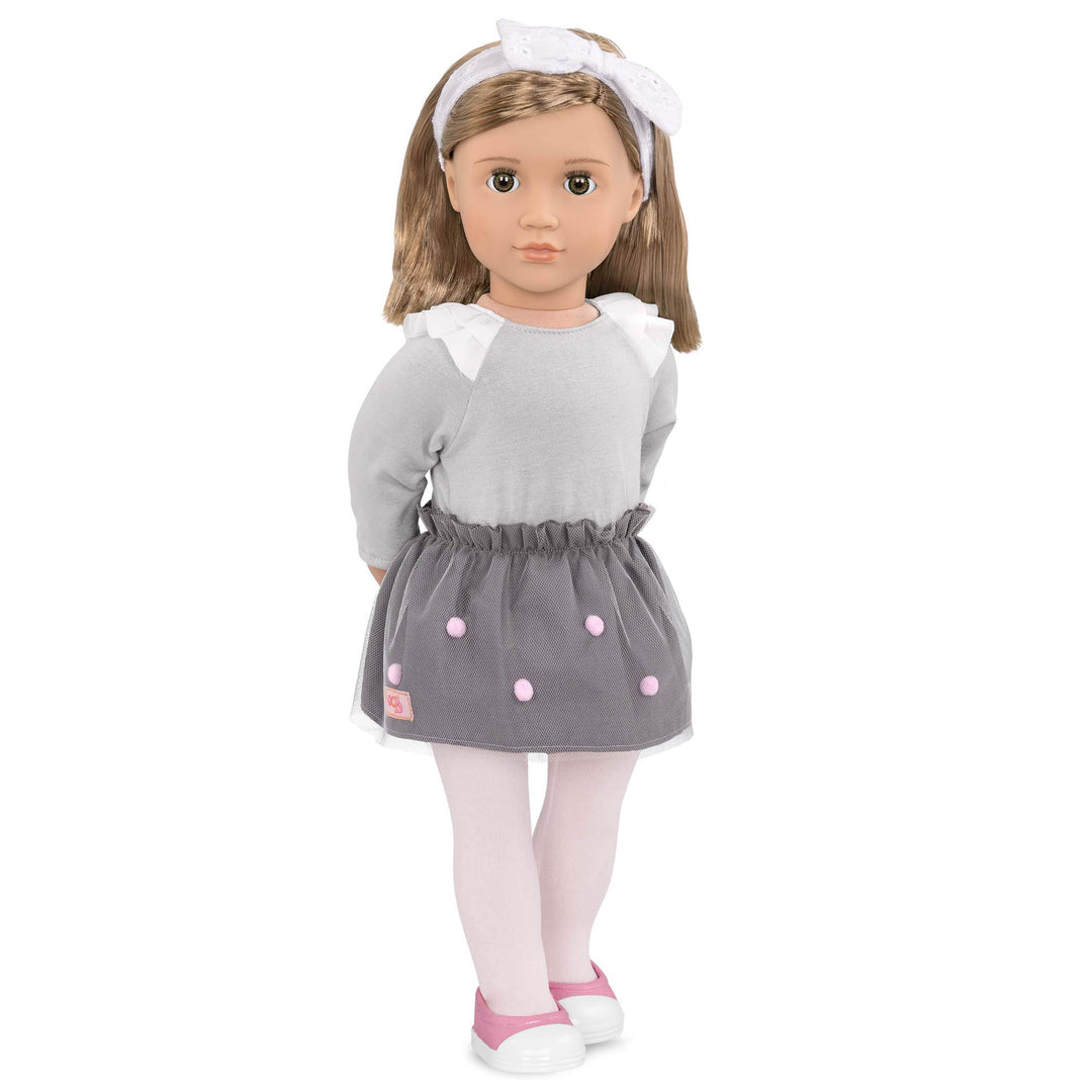 Our Generation - Puppe Bina mit Mesh-Rock und Stirnband 46cm
