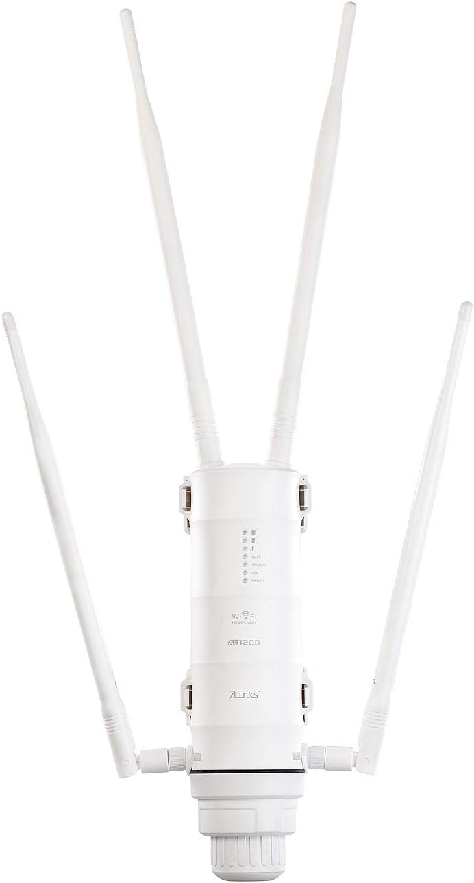 7links WLAN Verstärker: Wetterfester Outdoor-WLAN-Repeater mit 1.200 Mbit/s, für 2,4 & 5 GHz (WLAN A