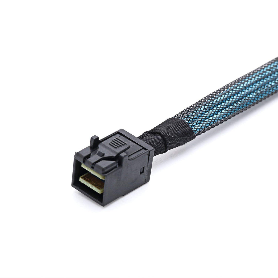 CableDeconn SFF-8643 interne Mini SAS HD auf (4) 29pin SFF-8482 Stecker mit SAS 15pol Power Port 12