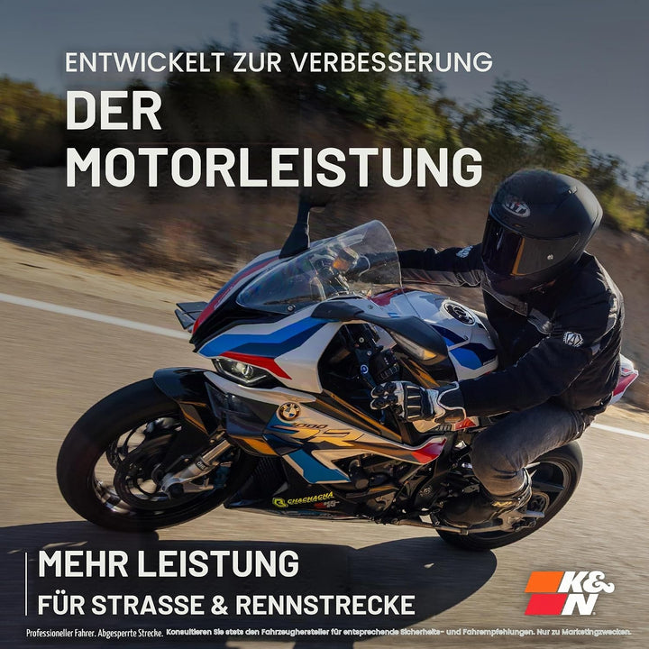 K&amp;N BM-8006 Motorrad Tauschluffilter, Rot