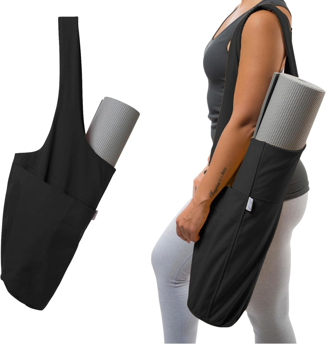 Yogiii Yogamatte Tasche | Die ORIGINAL YogiiiTote | Yogatasche für Yogamatte mit grosser Seitentasch