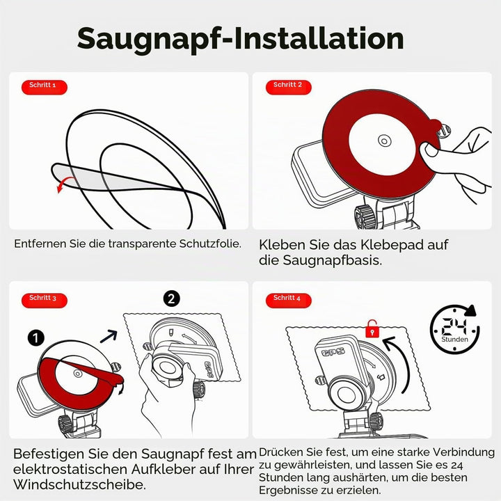 Saugnapfhalterung für Redtiger F7N Dashcam mit GPS-Modul