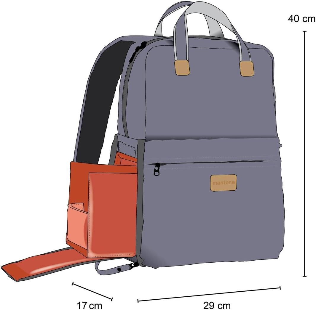 Mantona 21345 Urban Companion Fotorucksack und Tasche, anthrazit