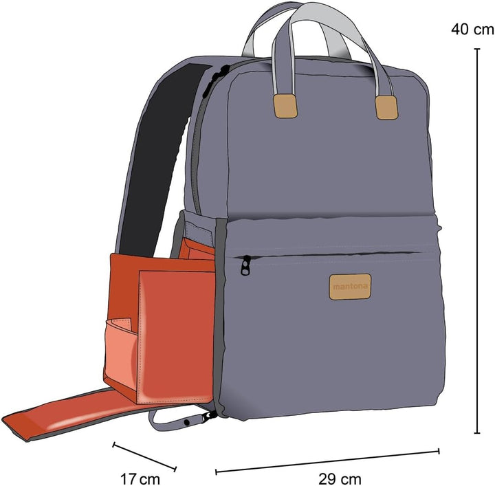 Mantona 21345 Urban Companion Fotorucksack und Tasche, anthrazit