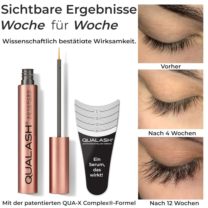 Wimpernserum für Long Lashes – QUALASH® Advanced Lash & Eyelash Serum 3,5 ml für schnell Wachstum, T