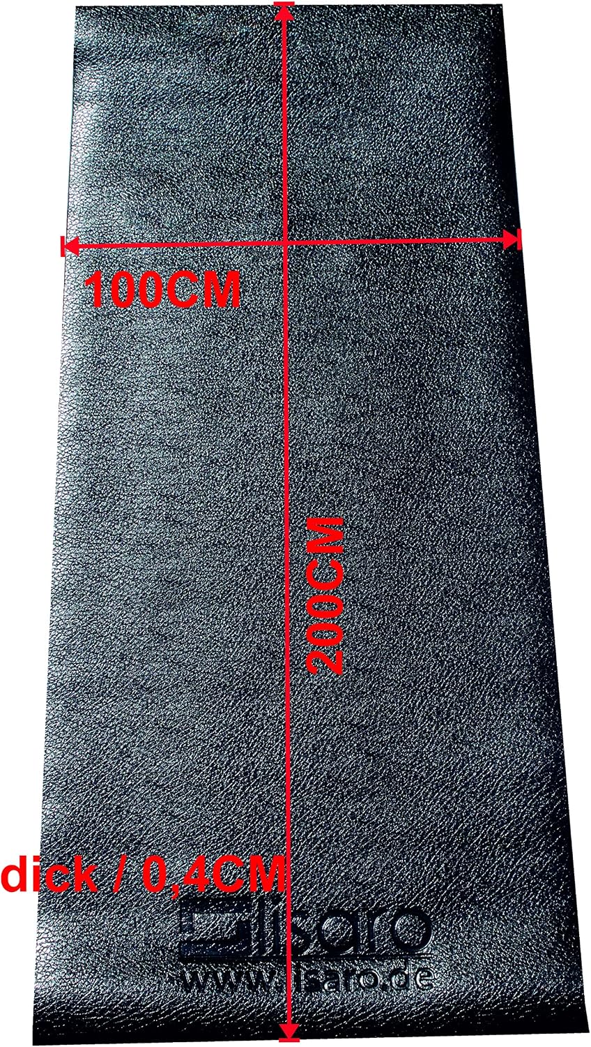Lisaro Bodenschutzmatte | Unterbodenschutzmatte | Unterlegmatte für Fitnessgeräte | 200x100x0,4 cm