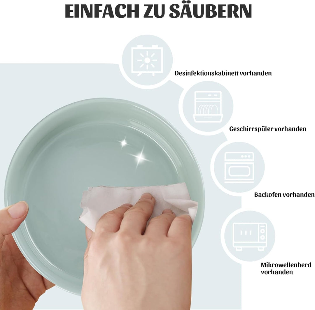 SPUNKYJUNKY 15° Kippbare Keramik Hundenapf mit Holzständer Futter und Wassernapf rutschfest für Hund