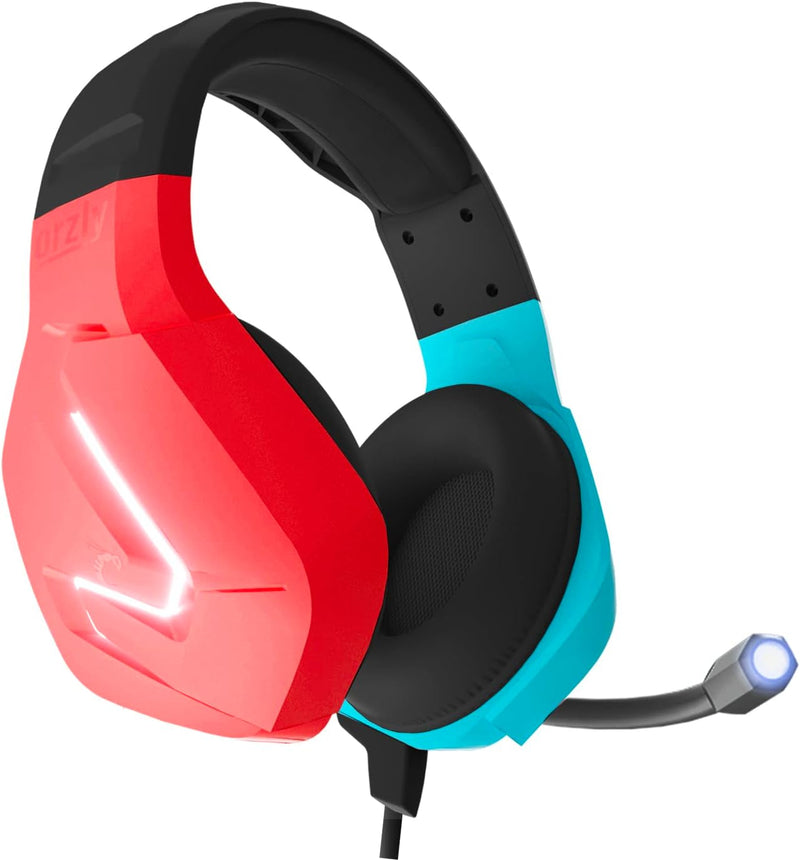 Orzly Gaming Headset für Nintendo Switch OLED Konsole , Laptop Stereo Sound with mit Geräuschunterdr