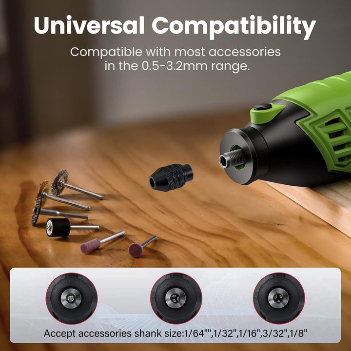 Multifunktionswerkzeug, Ginour 170 W Drehwerkzeug 8.000 bis 35.000rpm, mit 105 Zubehör und 4 Aufsätz