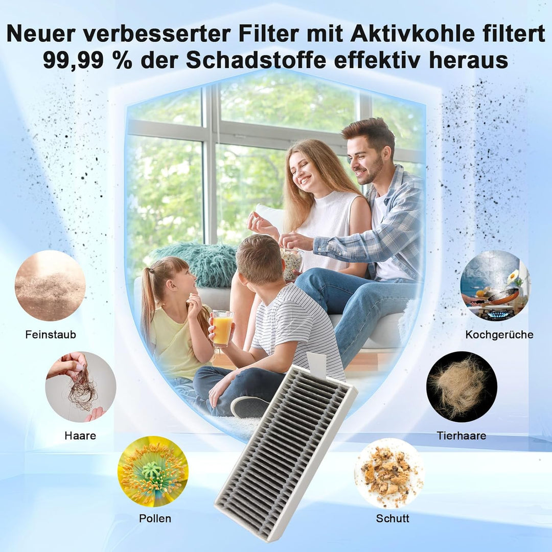 X8 PRO Omni Zubehör für Ecovacs Deebot X8 OMNI/X8 PRO OMNI, 21-Stücke Ersatzteile ：6 Staubbeutel, 4