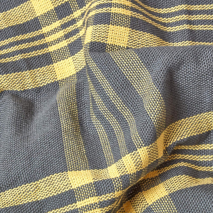 Homescapes Tagesdecke mit Tartan-Muster, Sofa- und Sessel-Überwurf 150 x 200 cm mit Fransen, weiche