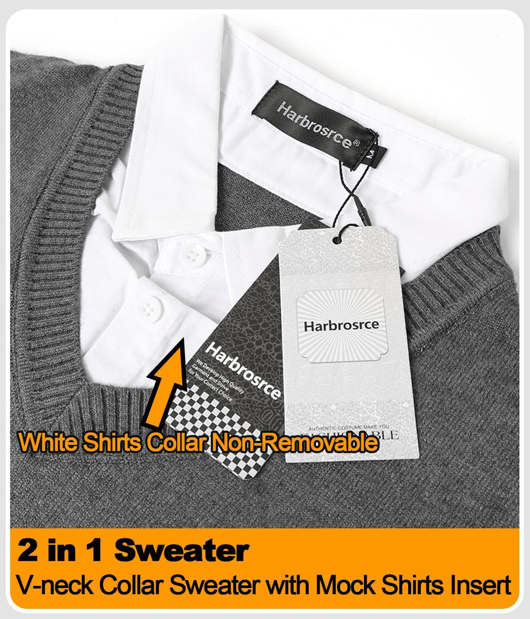 Herren Strick Pullover V Ausschnitt Strickpullover Feinstrick Mock Hemdkragen Strickwaren Lange Ärme
