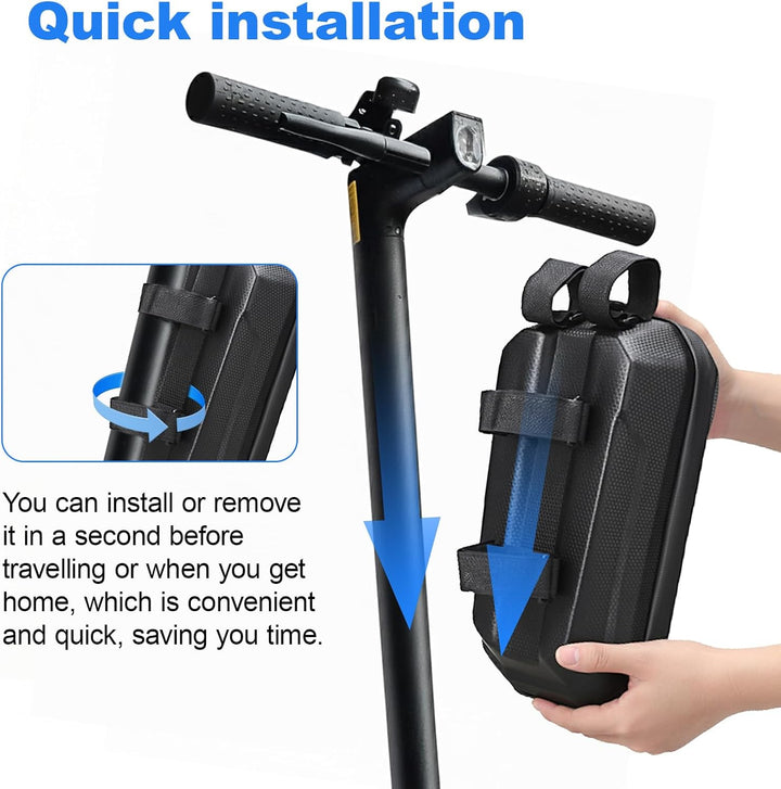 Giabuao 4L E Scooter Tasche für Roller, wasserdichte Rollertasche mit Schnellverschluss,Front Tube B