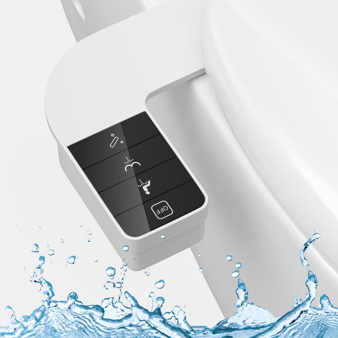 Bidet Aufsatz für Toilette, Nicht Elektrisches Kaltwasser-Bidet mit Einziehbaren Doppel Selbstreinig