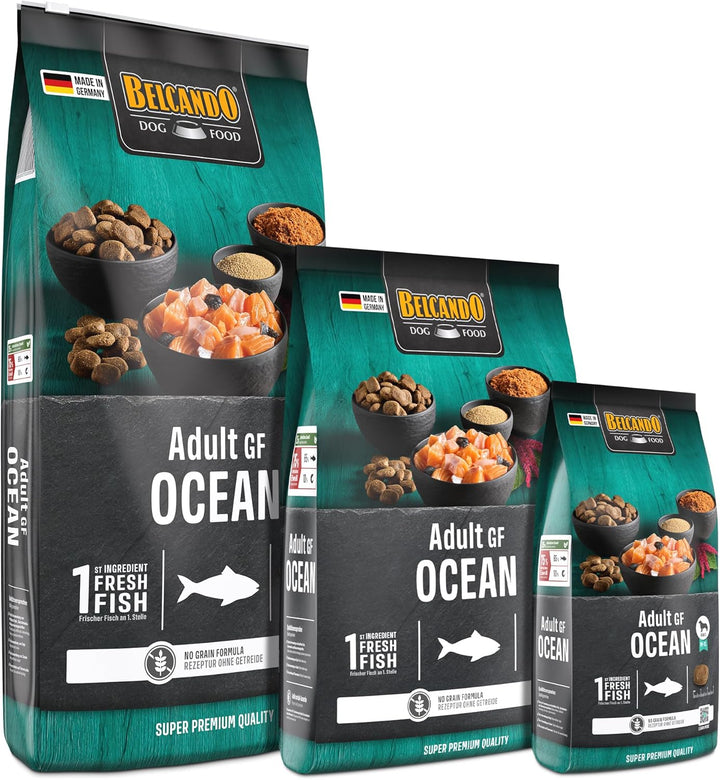 Belcando Adult GF Ocean [4 kg] getreidefreies Hundefutter | Sortenreines Trockenfutter ohne Getreide