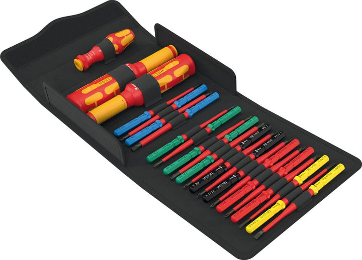 Wera 05006633001 Kraftform Kompakt VDE Safe-Torque Speed Schaltschrank-Set 1, 23-teilig