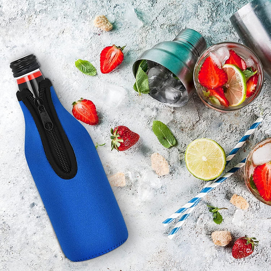 4 Stück Koozies Thermohülle Isoliertasche Hülle Tasche für Flasche 520 ml (17,6 oz) aus Neopren mit