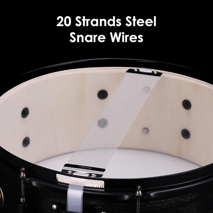 TAMA WP1465BK-NZW Snare Drum - 6.5" x 14" - Natural Zebra Wood