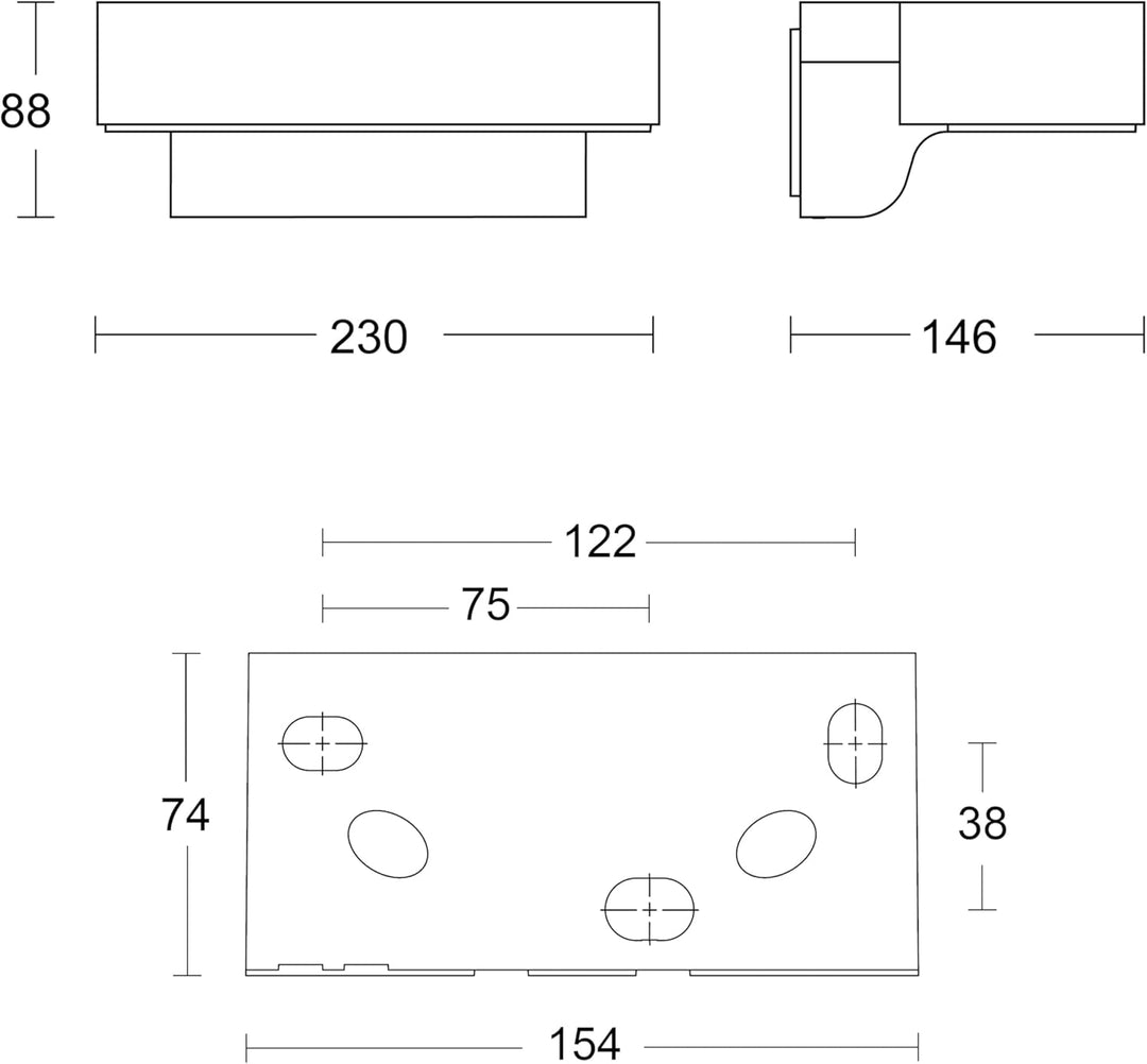 Steinel Aussenleuchte L 800 SC, 7,5 W, LED Wandlampe Connect, 160° iHF-Bewegungsmelder, vernetzbar,