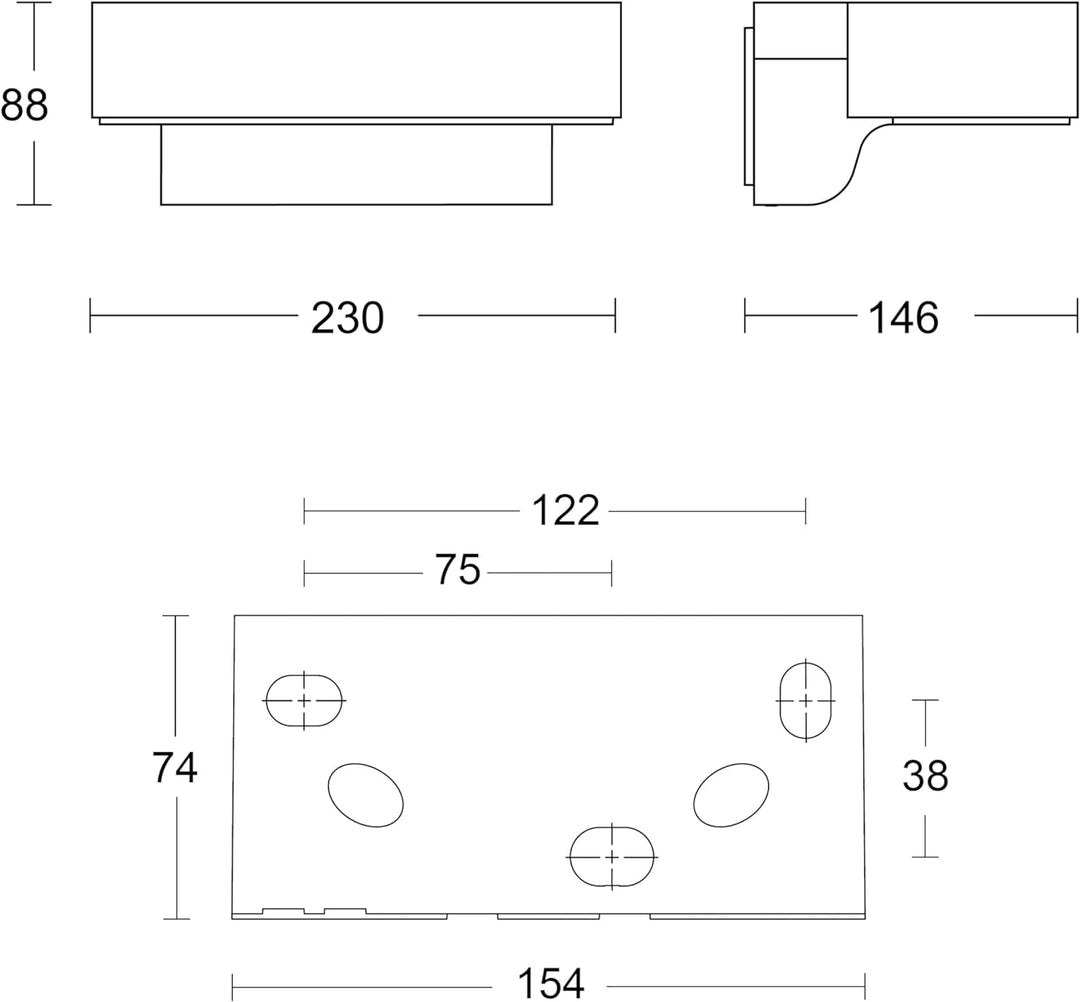 Steinel Aussenleuchte L 800 SC, 7,5 W, LED Wandlampe Connect, 160° iHF-Bewegungsmelder, vernetzbar,
