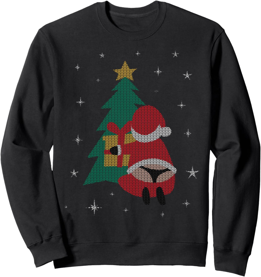 Ugly Christmas Sweater String Tanga Weihnachtsmann Sweatshirt