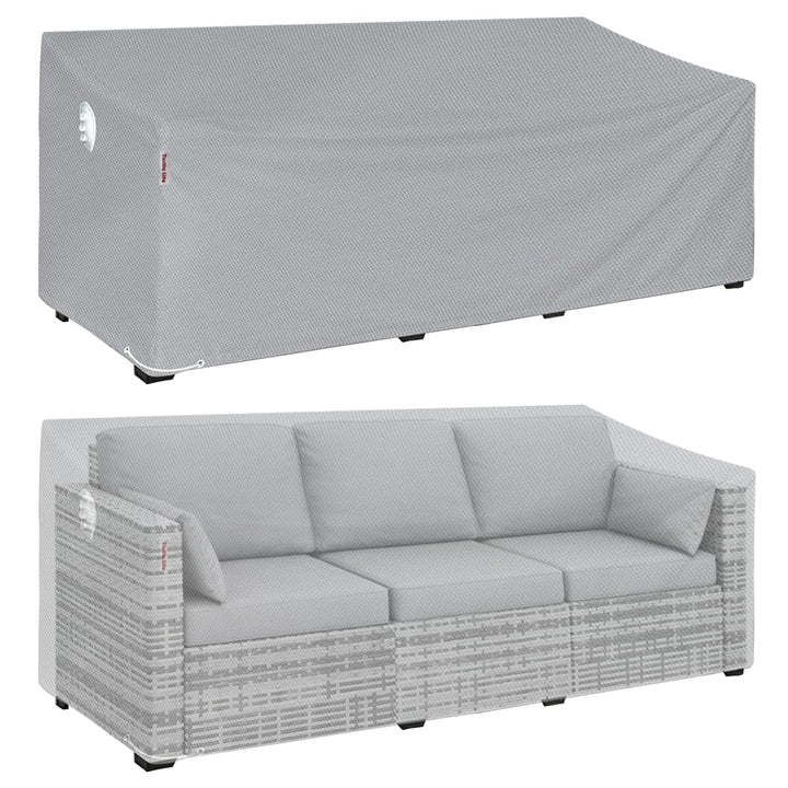 Turtle Life Gartensofa Abdeckung, Gartenbank Abdeckung Wasserdicht, Gartenbank Abdeckung für 3-4 Sit