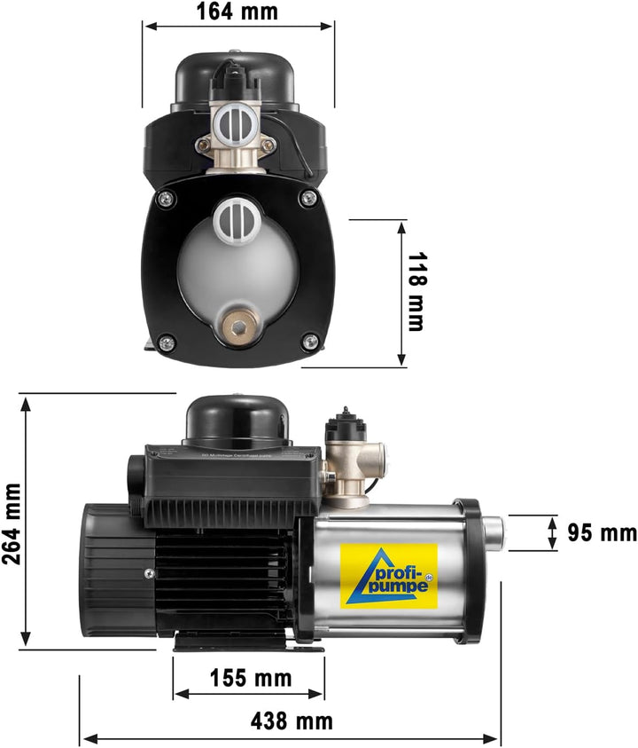 INVERTER HAUSWASSERWERK INVERT-Tech 5-600-10, Hauswasserautomat Permanent Magnet Vortex-Pumpe Hauswa