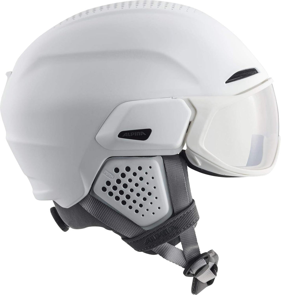 ALPINA Unisex - Erwachsene, ALTO V Skihelm white matt 51-55 cm, white matt 51-55 cm