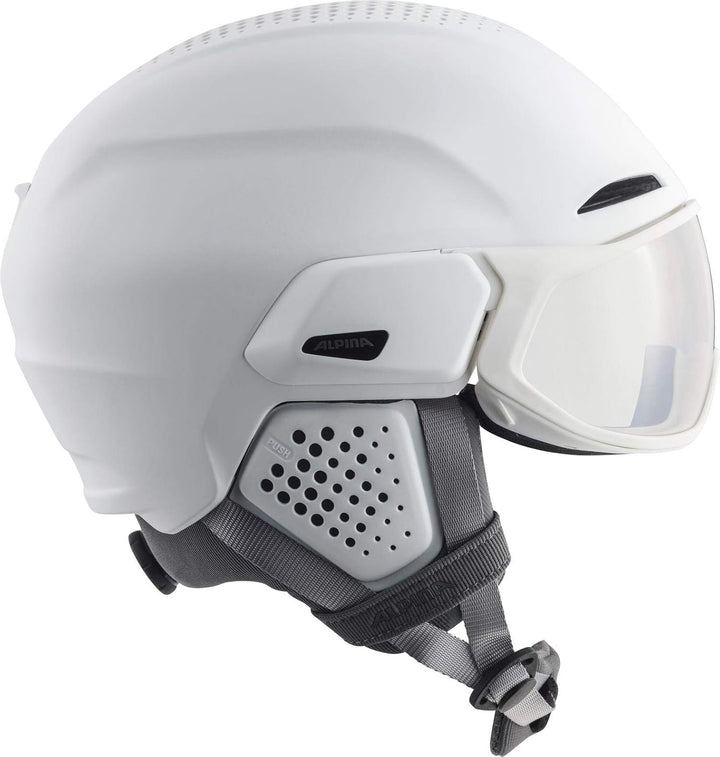ALPINA Unisex - Erwachsene, ALTO V Skihelm white matt 59-63 cm, white matt 59-63 cm